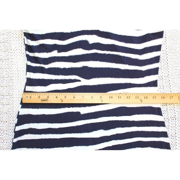 Calvin Klein Navy blue striped Maxi dress Size 8 sleeveless summer and beachy - Picture 7 of 10